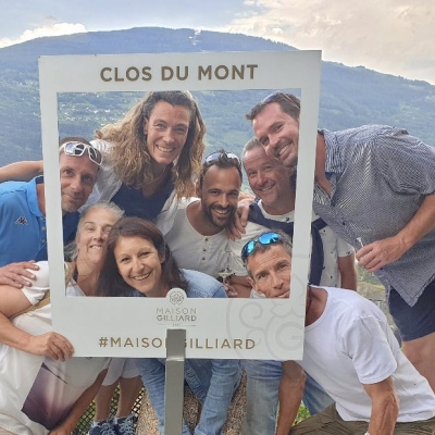 Profs de sports au Clos du Mont / vins Gilliard
